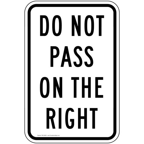 Do Not Pass Sign