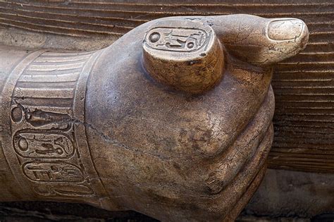 Detail Of The Pharaohs Hand With His License Image