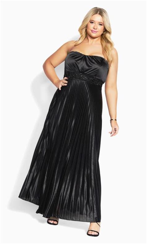 Blooms Black Dress Evans