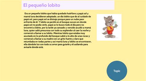 El pequeño lobito by CAMILA FERNANDA BURGOS ANTEPARA on Prezi