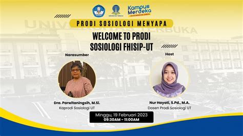 Prodi Sosiologi Menyapa Welcome To Prodi Sosiologi FHISIP UT YouTube