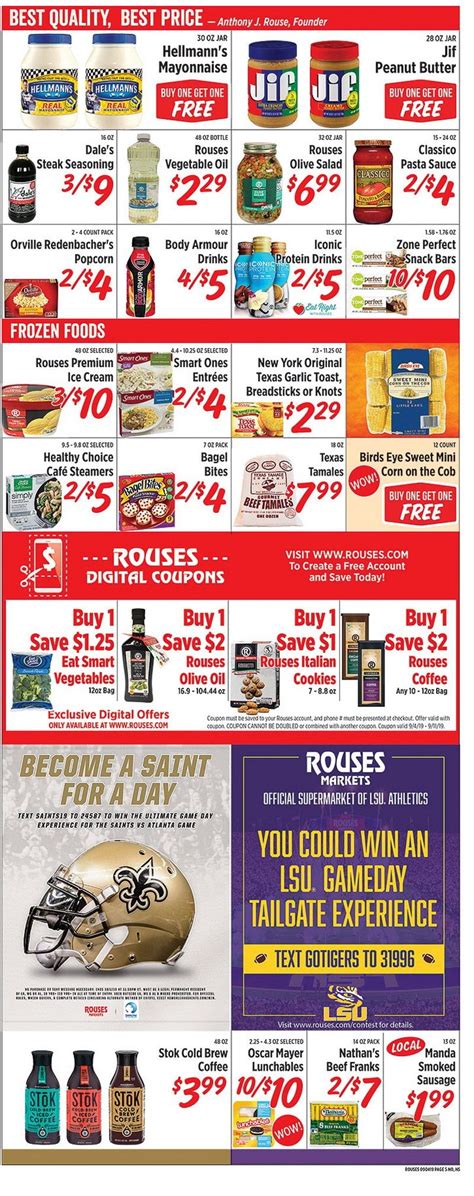 Rouses Weekly Ad Sep 04 – Sep 11, 2019