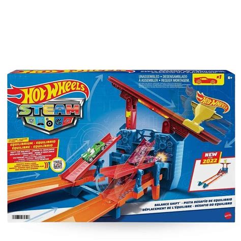 Hot Wheels Pista Desafio e Equilíbrio STEAM Balance Shift bebrands oficial