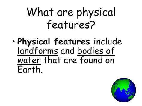 Physical Features Dictionary Ppt Download