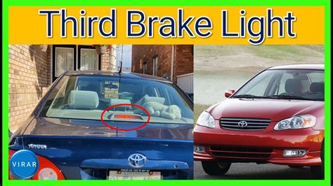 How To Replace 3rd Third Center Brake Light Toyota Corolla 2003 2008 Youtube