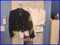 U S Navy Chief Dinner Dress Blue White Uniforms United States Navy