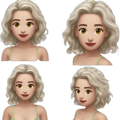 Emilia Clarke Bikini Emoji AI Emoji Generator