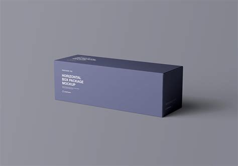 Horizontal Package Box Mockup Behance
