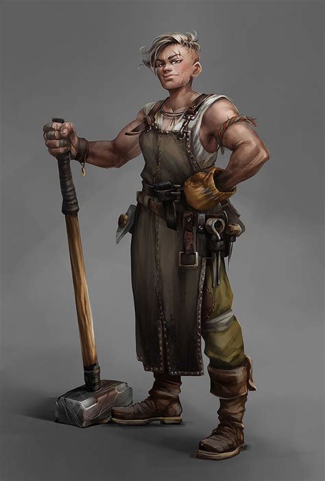 Blacksmith Girl By Avetino Avetino