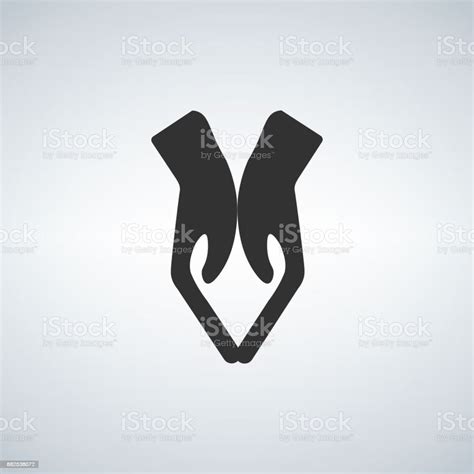 Two Hands Making Heart Sign Love Romantic Relationship Concept Stock