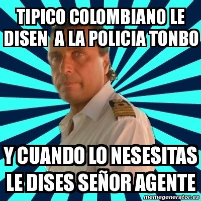 Meme Francesco Schettino Tipico Colombiano Le Disen A La Policia