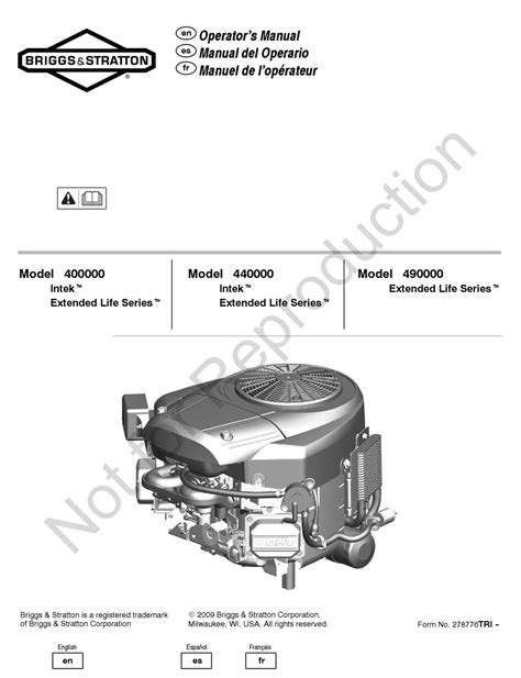 Briggs Stratton 725exi Engine Repair Manual