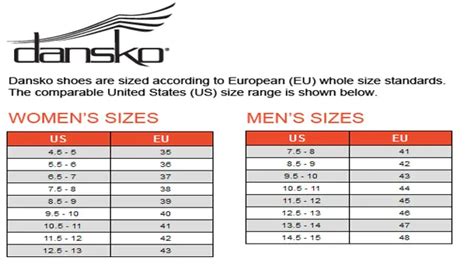 The Ultimate Guide to Dansko Men’s Size Chart – SizeChartly