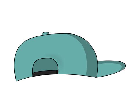 Free Green Cap Wear Hip Hop Hat Back View 15694060 PNG With Transparent