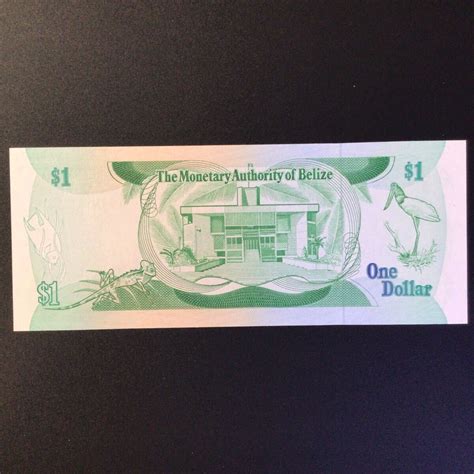 Yahooオークション World Paper Money Belize 1 Dollar【1980】