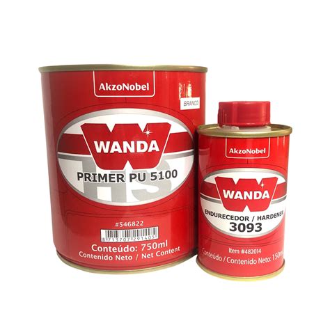 Primer Pu Hs Branco E Endurecedor Ml Wanda