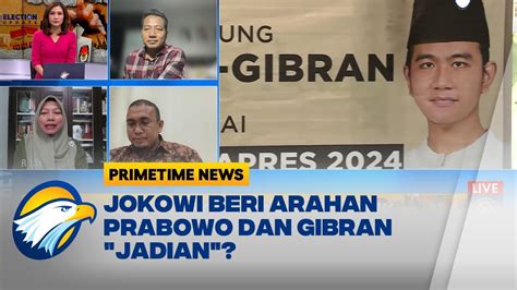 Jokowi Beri Arahan Prabowo Dan Gibran Jadian Youtube