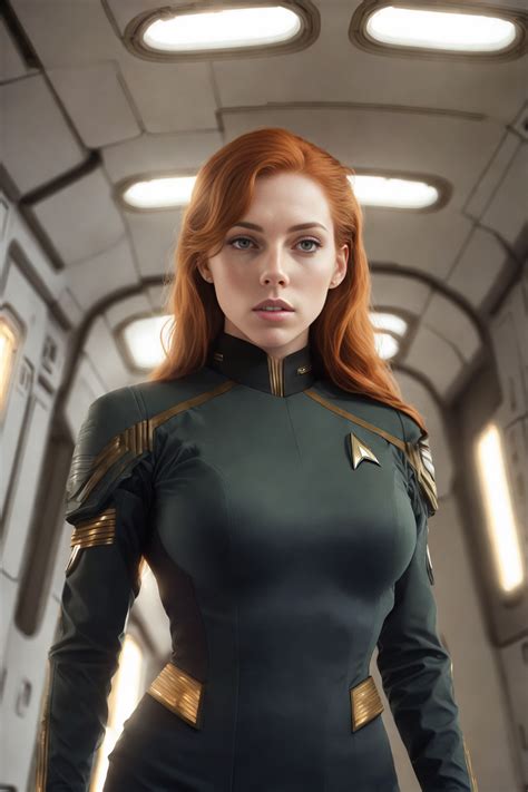 Beautiful Redhead Starfleet Officer In 2023 Star Trek Outfits Star