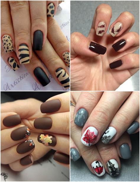 Le Nail Art Automne Travers Designs Chics Et Inspirants