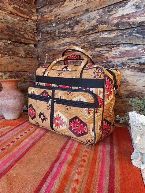 Carpet Bag Weekender Bag Women Carry On Luggage Boho Travel Bag