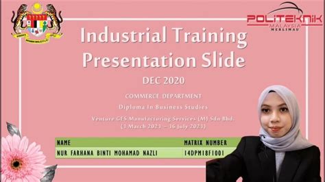 Slide Presentation Industrial Training Youtube