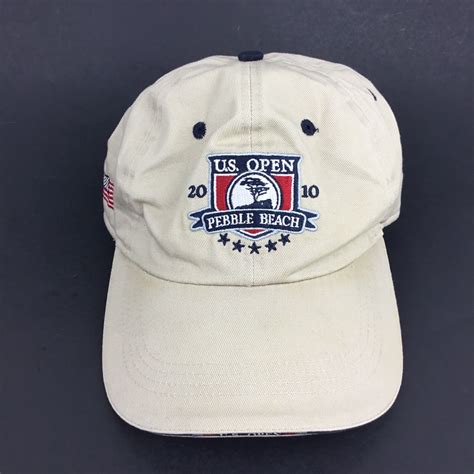 2010 Us Open Pebble Beach Golf Tan Baseball Cap Hat Gem