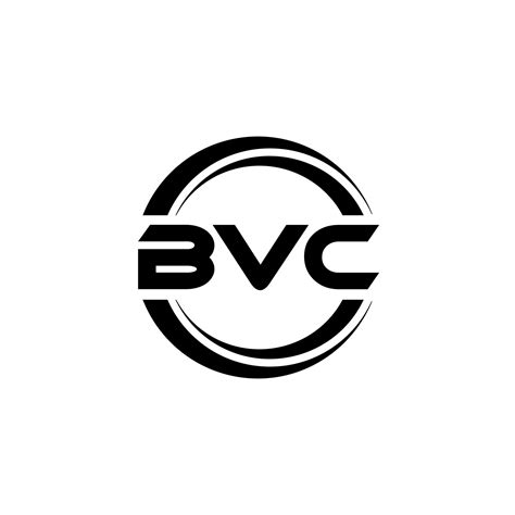 Bvc Letra Logo Diseño En Ilustración Vector Logo Caligrafía Diseños