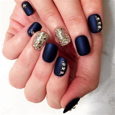 Best Stunning And Gorgeous Navy Blue Nails Inspirational Arts For