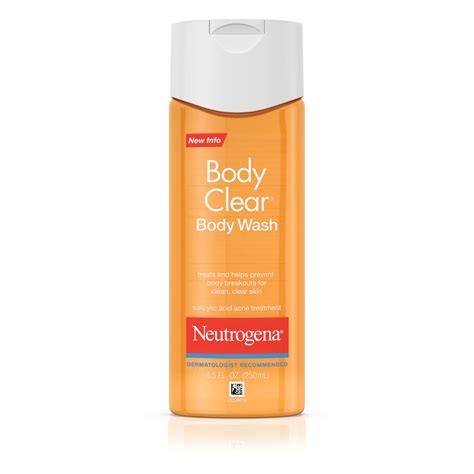 Neutrogena Body Clear Acne Body Wash with Glycerin, 8.5 fl. oz ...