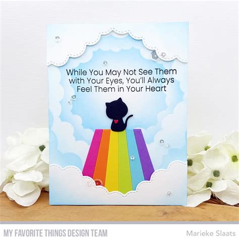 Handmade Pet Sympathy Card With Rainbow Bridge Of Paw Prints Etsy Artofit