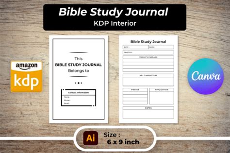 Bible Study Journal For KDP Interior Graphic By Srempire Creative Fabrica