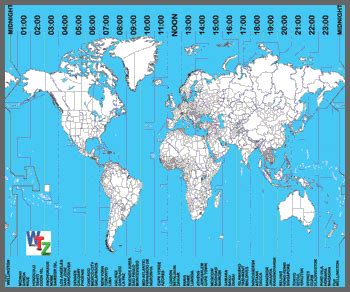 World Map With Gmt Lines - Valley Zip Code Map