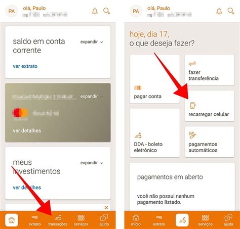 Como fazer recarga de créditos de celular pelo Itaú