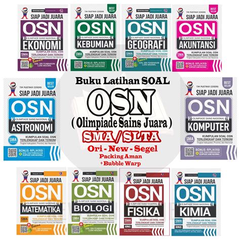 Jual Buku Olimpiade OSN SMA Matematika Kimia Biologi Komputer