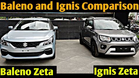 New Baleno Facelift Zeta Vs Ignis Zeta Varient Comparison Review