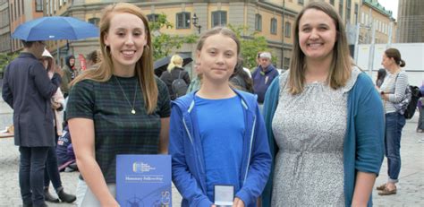 Climate Justice Researcher Presents Greta Thunberg With Scottish Award