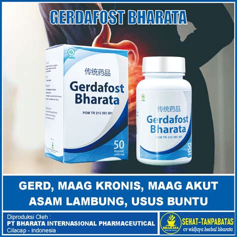 Jual GERDAFOST BHARATA Obat Gerd Maag Akut Maag Kronis Asam