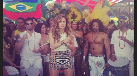 Jennifer Lopez Claudia Leitte e Pitbull gravam clipe da música da Copa