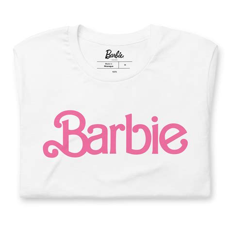 Barbie Classic Logo Unisex White T-Shirt – Mattel Creations