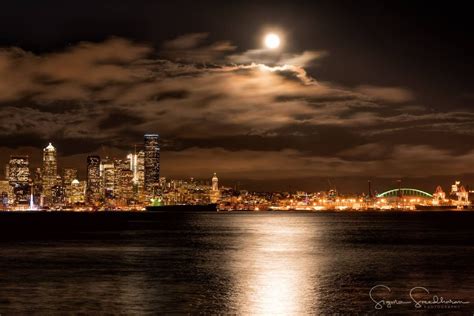 Photos: Snow moon eclipse peeks out over Seattle | KOMO