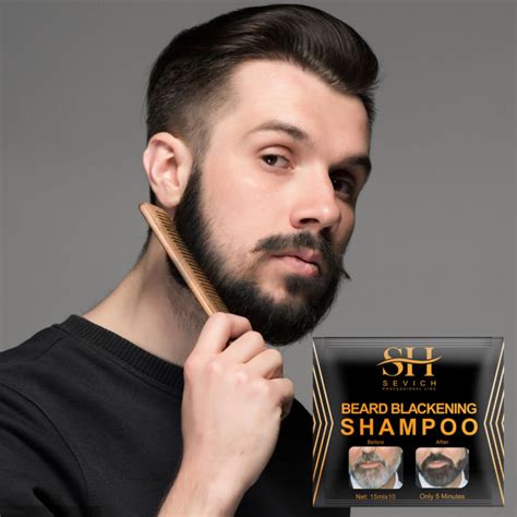 Mens Beard Dye Shampoo Long Lasting Black Hair Dying Moustache 5mins Beard Hair Dye Lazada Ph