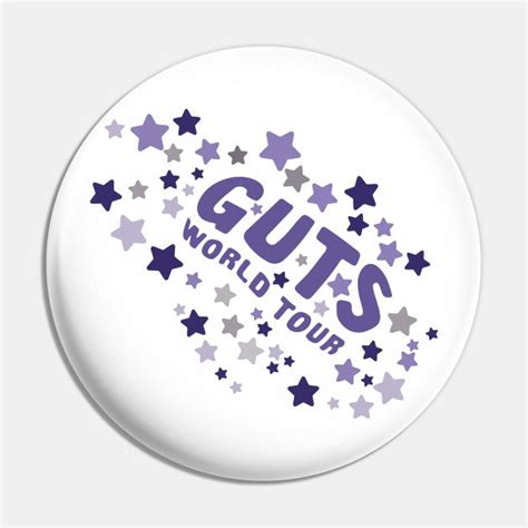 Guts World Tour Art Pin In 2024 Fancy Writing Guts Ceramic Jewelry