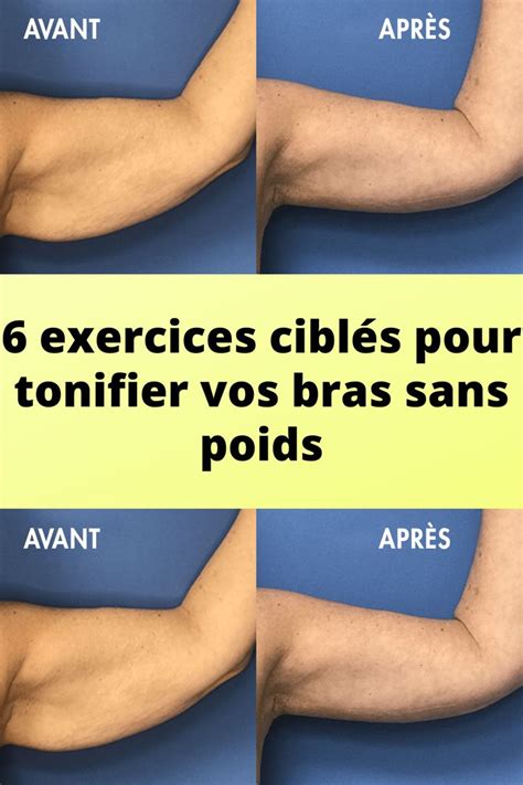 6 exercices ciblés pour tonifier vos bras sans poids Exercice