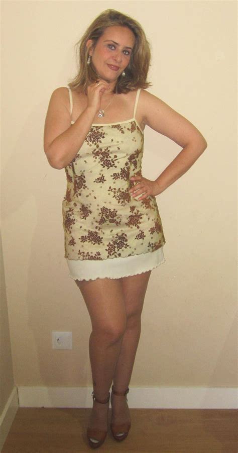 Blonde Mature In Mini Dress High Heels Scrolller