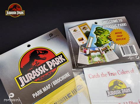 Jurassic Park Map Replica Jurassic Park Tour Route Replica Paragon Fx Group