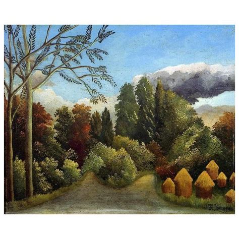 Henri Rousseau View Of The Banks Of The Oise Gallery Wrap Canvas X