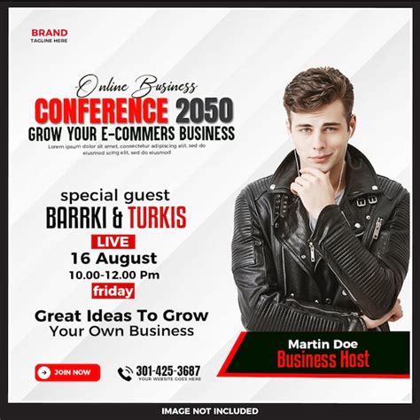 Premium Psd Psd Online Business Conference Social Media Post Or