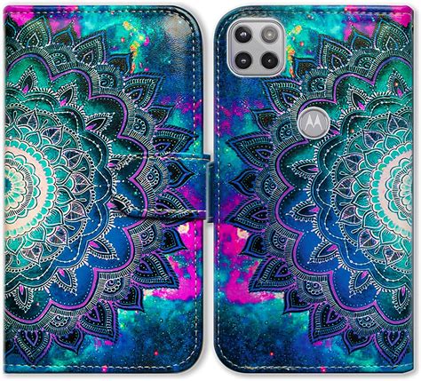 Amazon Bcov Case For Motorola One 5G Ace Mandala Flower Space