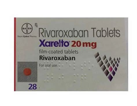 Xarelto Rivaroxaban Tablets At Rs 1096stripe जेराल्टो In Nagpur Id