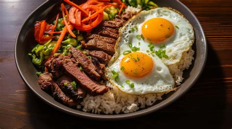 Premium Photo Filipino Silog Breakfast With Garlic Fried Rice Long